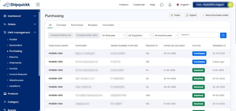 Shipquickk — Warehouse & Shipping Platform screenshot 4