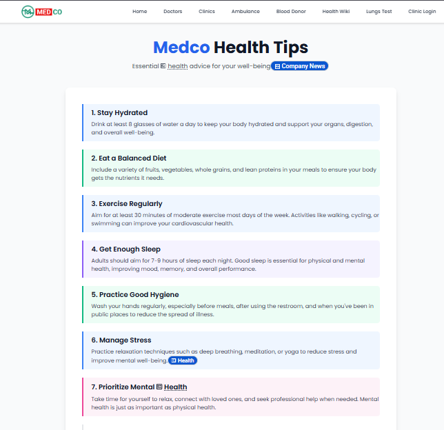Medco Clinics screenshot 5